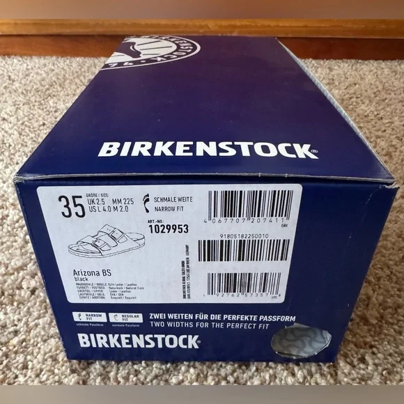 NWT Women’s Sz. 35 (5) Lingua Franca & Birkenstock "give a damn" Arizona Sandal - Picture 12 of 15